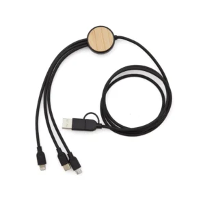 Cable 3 en 1 Bambú