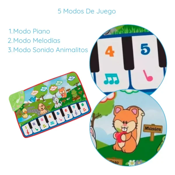 Alfombra musical teclado infantil - Imagen 2