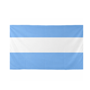 Bandera de Argentina con logo